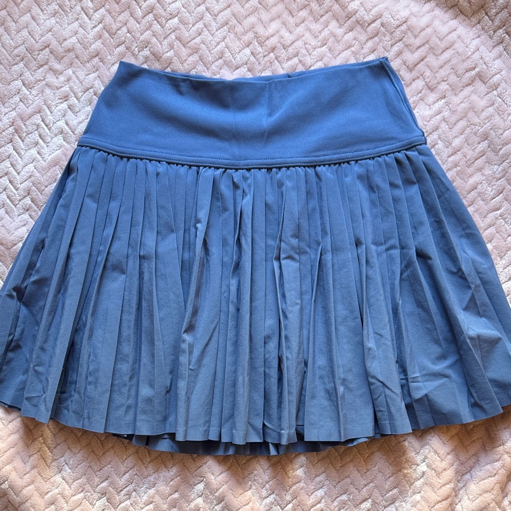 Aerie Blue Mini Pleated Skirt